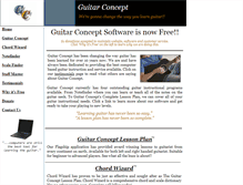 Tablet Screenshot of guitar-concept.com